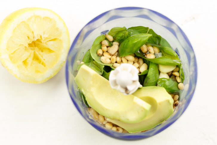 Avocadopesto pureren