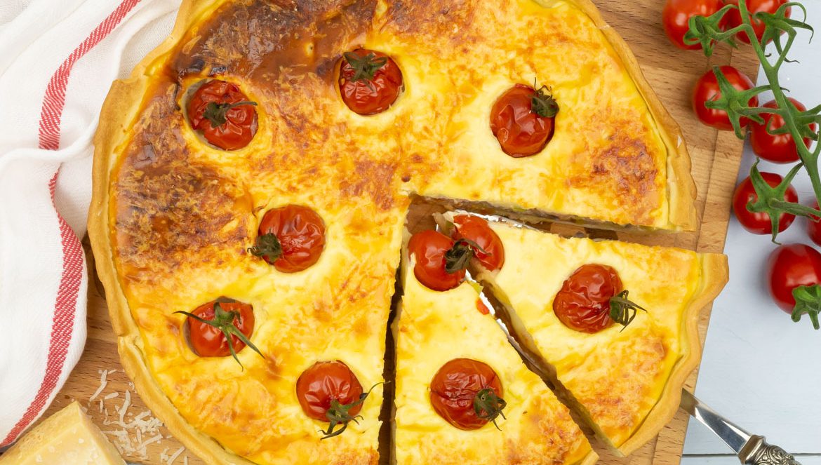 Quiche met Parmaham en ricotta