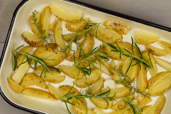 Aardappeltjes rozemarijn oven