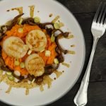 Coquilles met zoete aardappelpuree en paddestoelen Coquilles met zoete aardappelpuree en paddestoelen