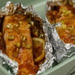 Zalmpakketje met teriyaki saus uit de oven Zalmpakketje met teriyaki saus uit de oven