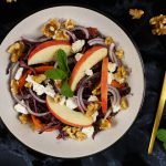 Rode koolsalade met appel en geitenkaas Rode koolsalade met appel en geitenkaas