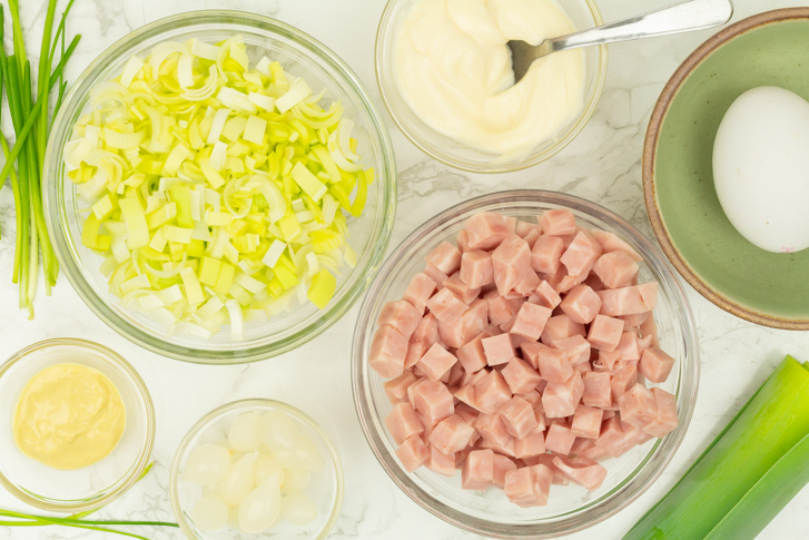 Ham-prei salade recept