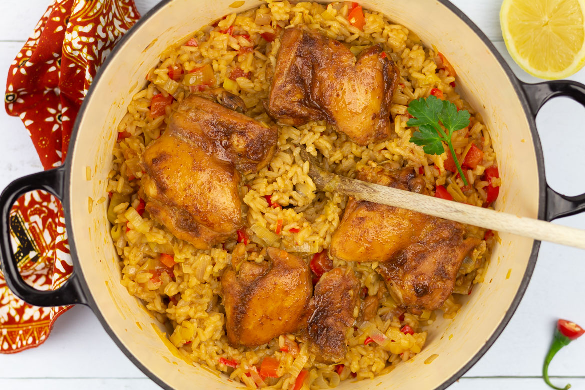 Kaap Pelgrim Intensief Indische kip met rijst en groenten (eenpansgerecht!) | SmaakMenutie