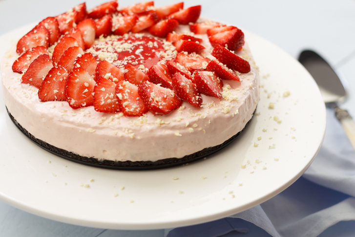 Aardbeien cheesecake recept