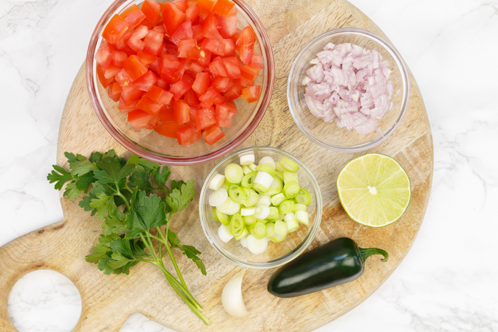 Ingrediënten voor de salsa