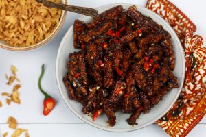 Sambal goreng tempeh kering